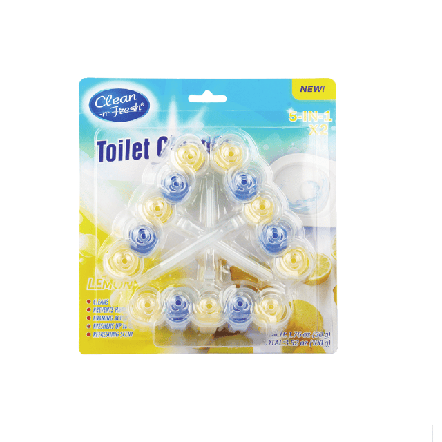 2×50g Lemon Automatic toilet bowl cleaner, Toilet Rim Block, 1.76 Fl. oz.