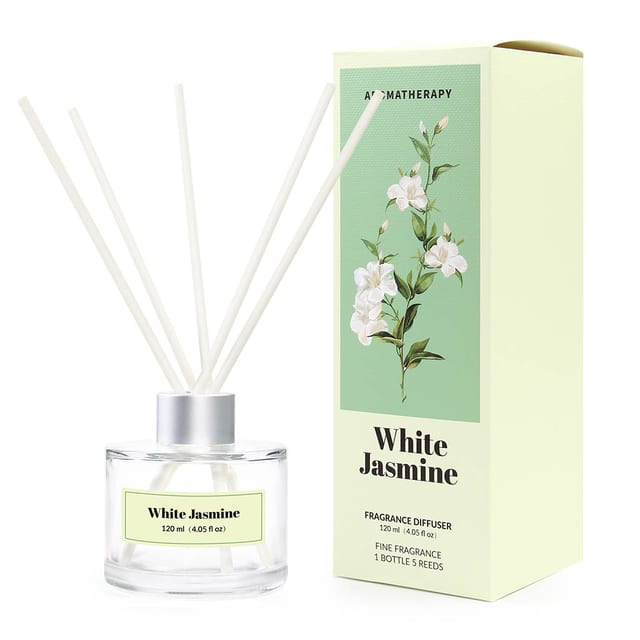 Nature-Inspired Reed Diffuser 120ml White Jasmine