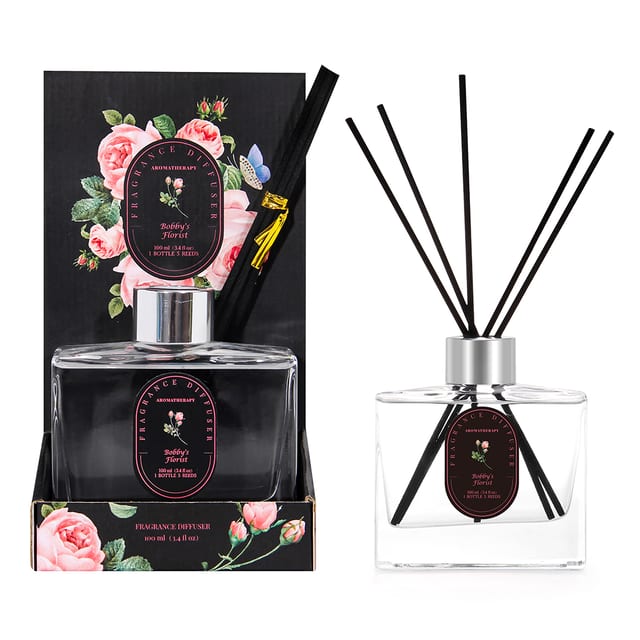 Cardboard Holder Reed Diffuser Bobbys Florist 100ml