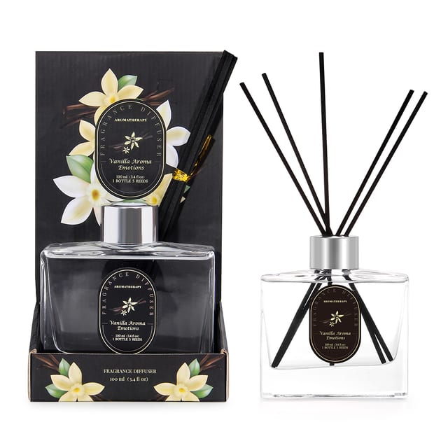 Cardboard Holder Reed Diffuser Vanilla Aroma Emotions 100ml