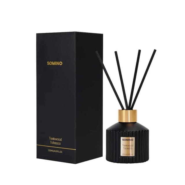 Vertical Stripe Black Bottle Reed Diffuser 120ml