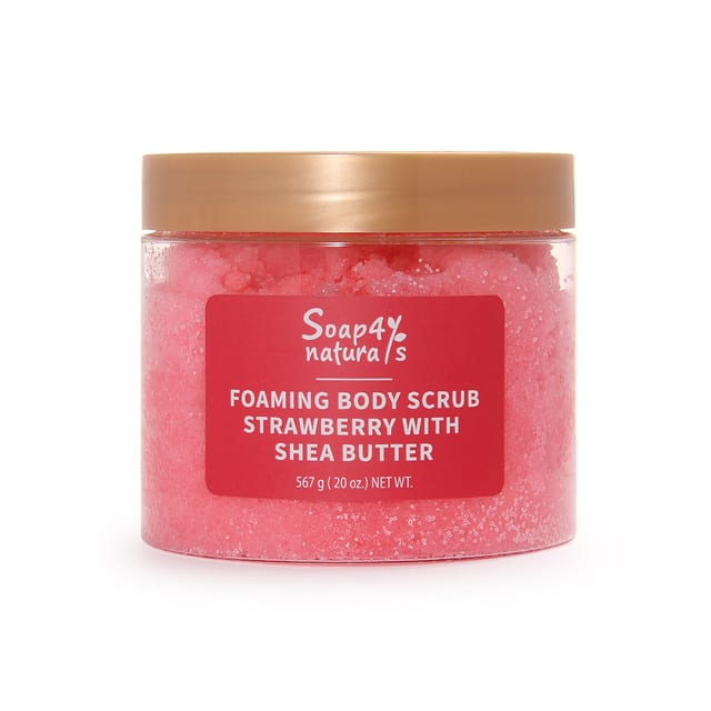 Strawberry Foaming Body Scrub with Shea Butter 567g