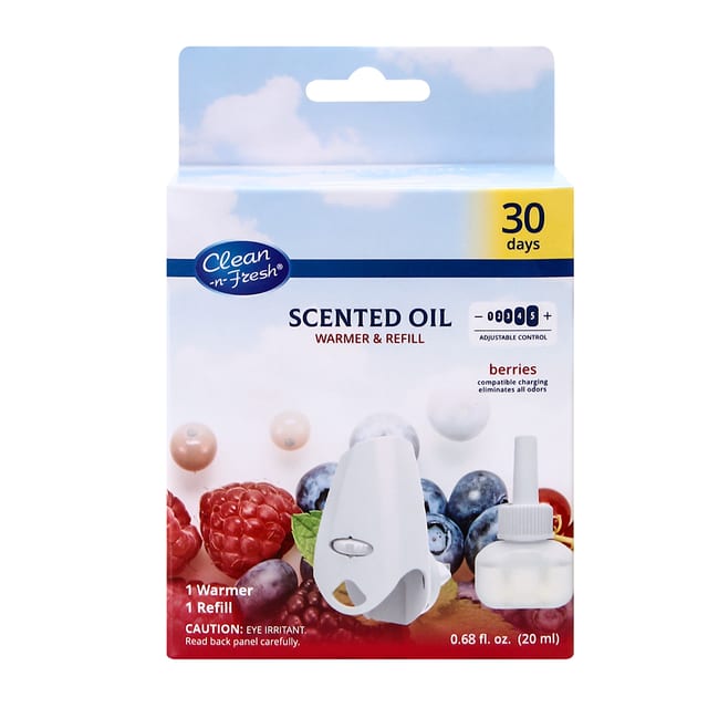 Scented Oil Warmer & Refill Berries