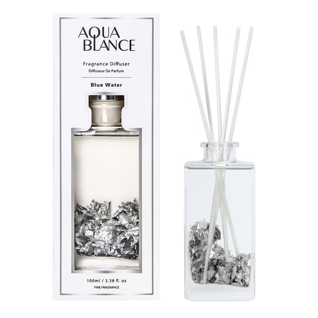 Flroal Reed Diffuser with Aluminum Foil Inside Blue Water 100ml