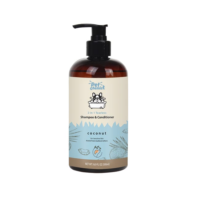 Pets Tearless 2-In-1 Shampoo Conditioner Coconut 500ml