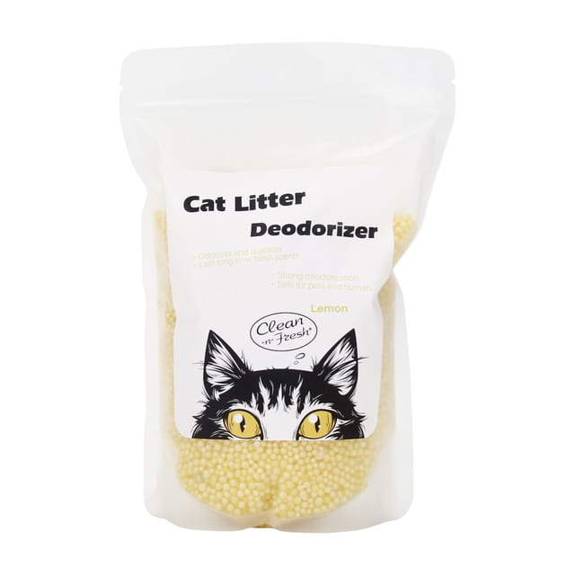 Car Litter Silicone Beads Air Freshener Lemon 500g
