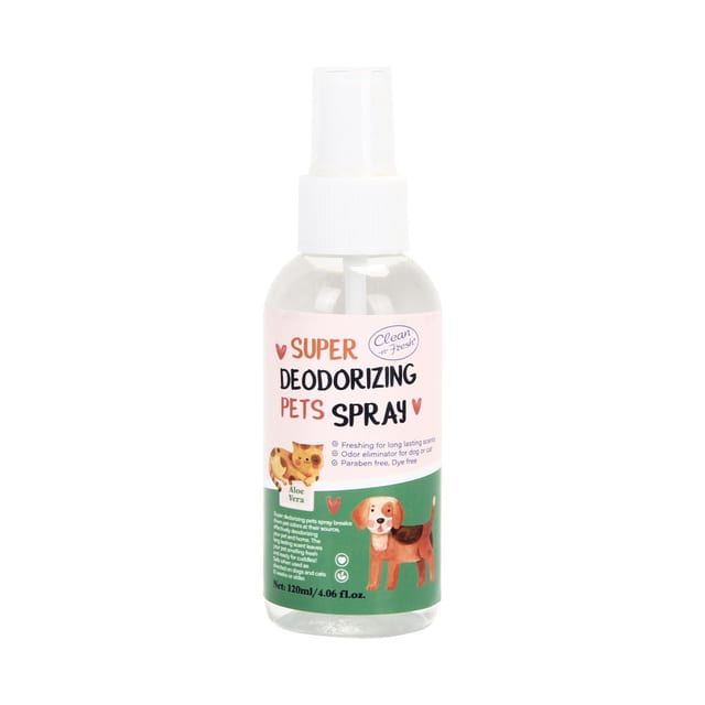 Super Deodorizing Pets Spray Aloe 120ml