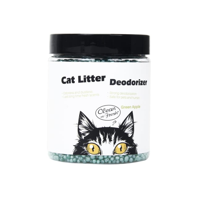 Cats Litter Silicone Beads Air Freshener Jar Apple 200g